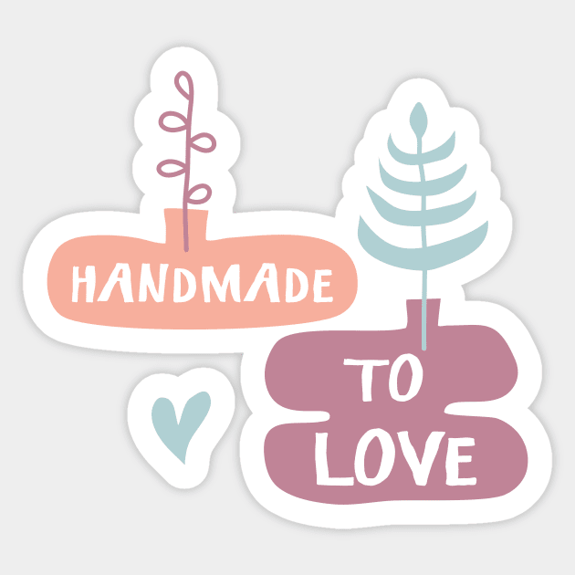 Handmade Decorative Ceramic Sticker by Teequeque